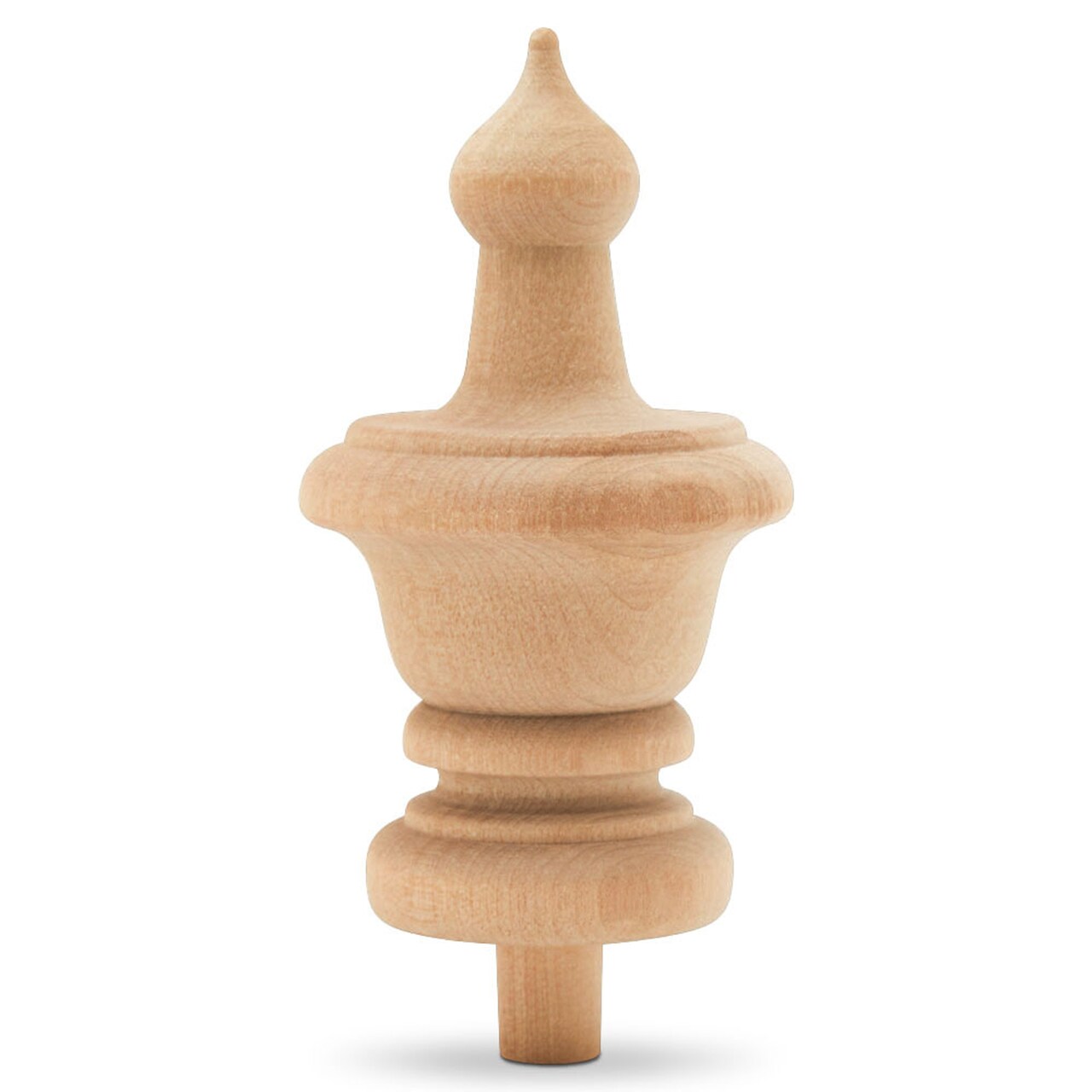 Wood Finials, 3-1/2 inch for Crafts, Bedposts, Flagpole, DIY Dcor |Woodpeckers